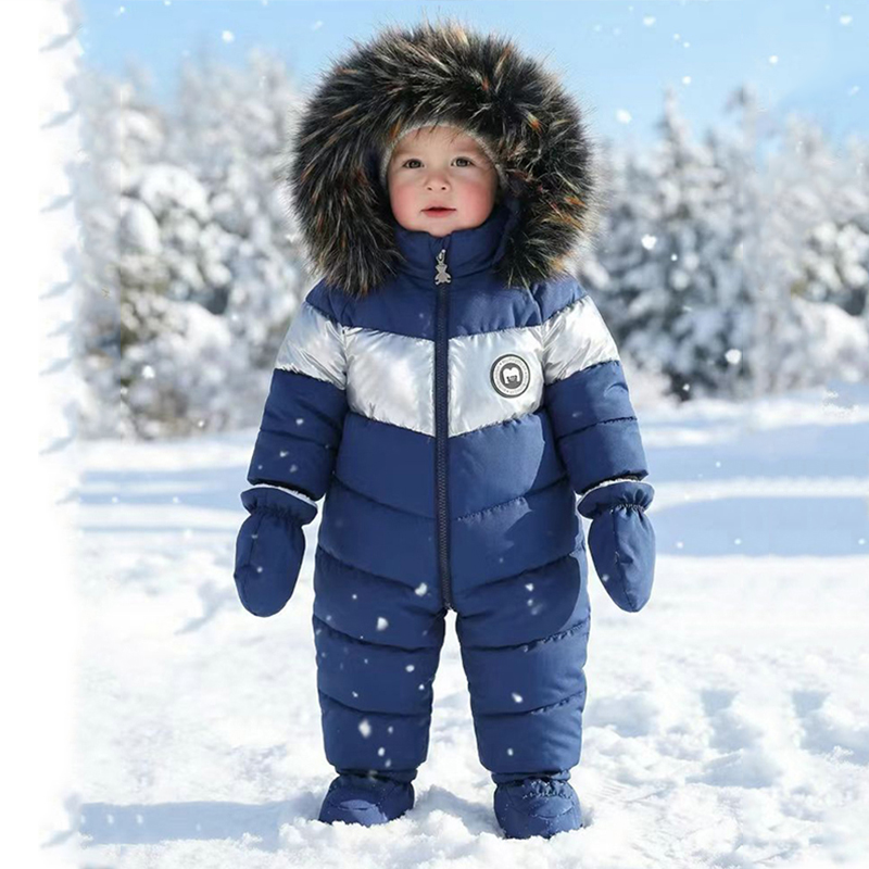 Baby Clothing Dividers - Зимний комбинезон для новорожденных с перчатками,