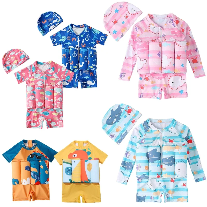 Baby Clothing Dividers - Детский плавучий купальник с мультяшным принтом,