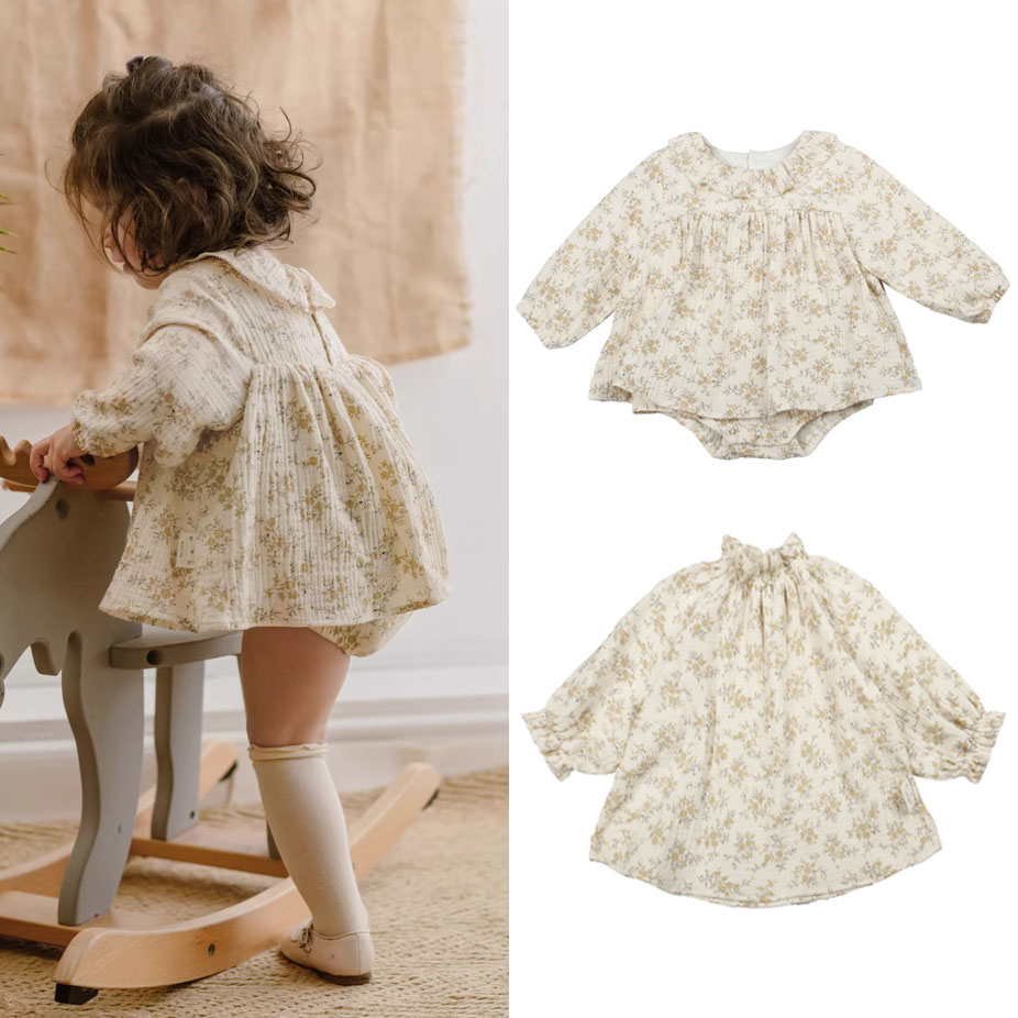 Baby Clothing Organic - Платья с цветочным принтом для маленьких
