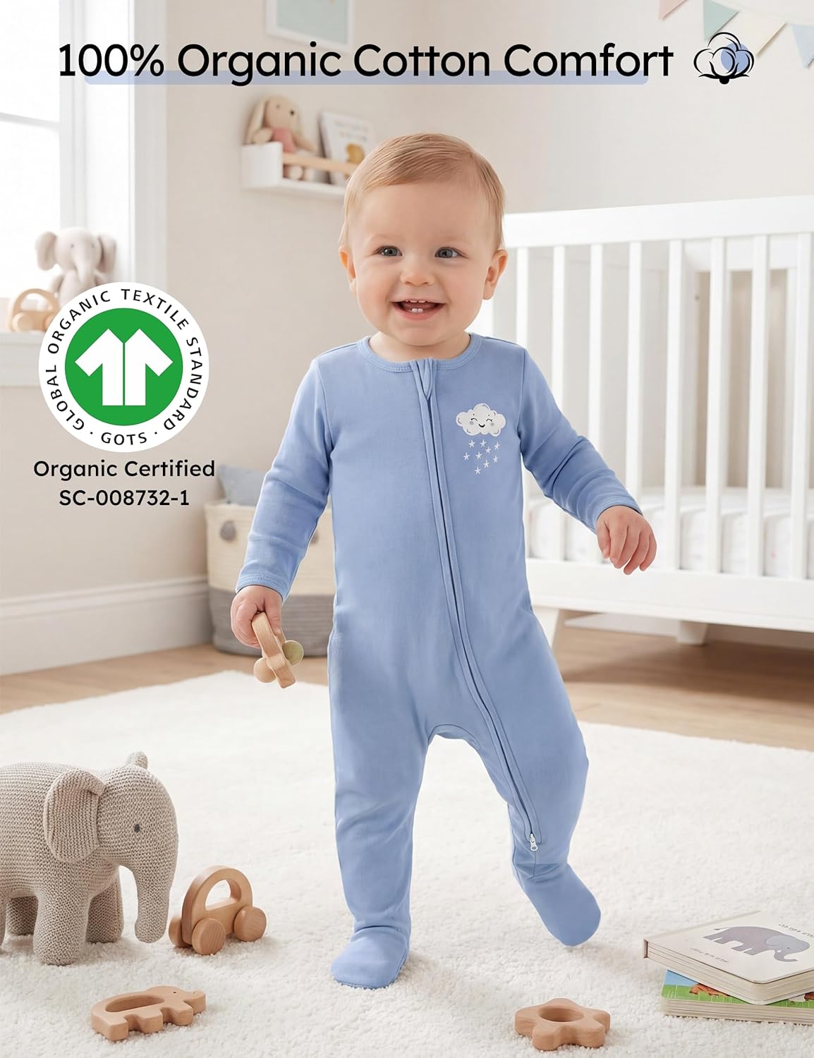 Детские пижамы из 100% органич – обзор и цена Baby Clothing Organic