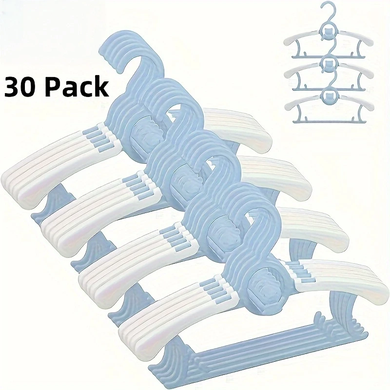 Набор из 30 пластиковых вешало – обзор и цена Baby Clothing Hanging Rack